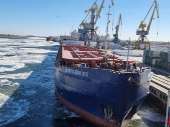 За зимнюю навигацию в портах Астрахань и Оля проведены более 850 судов