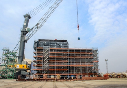 В Южном центре судостроения и судоремонта новый этап строительства ЛСП для ПАО «Газпром»