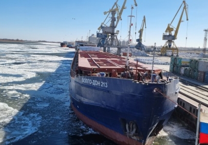 За зимнюю навигацию в портах Астрахань и Оля проведены более 850 судов