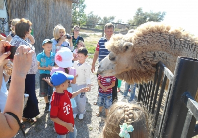 Праздник удался. Работники Группы "Каспийская энергия"- члены Промышленного профсоюза с детьми побывали в зоопарке "Баба Фрося"