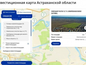 Астраханская область приглашает партнеров для реализации бизнес‑идей