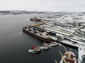 Грузооборот морских терминалов Мурманска в первом полугодии заметно снизился