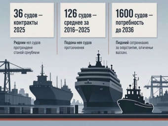 Новые заказы на гражданские суда упали до минимума за 10 лет — отрасль в упадке, несмотря на "рекордные" реляции»