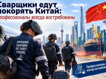 Сварщики едут покорять Китай: профессионалы всегда востребованы