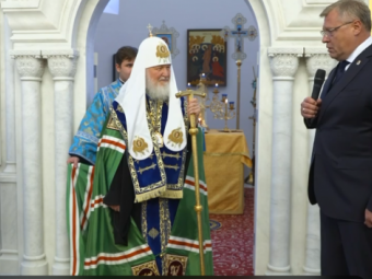 Святейший Патриарх Московский и всея Руси Кирилл освятил в Астрахани храм святого благоверного князя Александра Невского.
