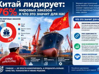 Китай лидирует: 76% мировых заказов — и что это значит для нас
