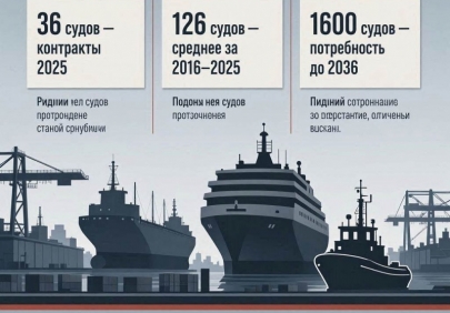 Новые заказы на гражданские суда упали до минимума за 10 лет — отрасль в упадке, несмотря на "рекордные" реляции»