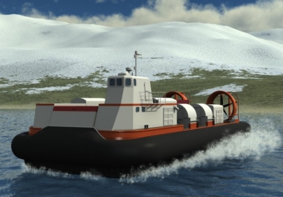 На промышленном форуме в Санкт-Петербурге представили новые российские вездеходы на воздушной подушке