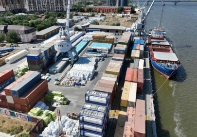 Грузооборот морских портов в Астраханской области снизился на 35%
