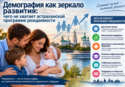 Демография как зеркало развития: чего не хватает астраханской программе рождаемости