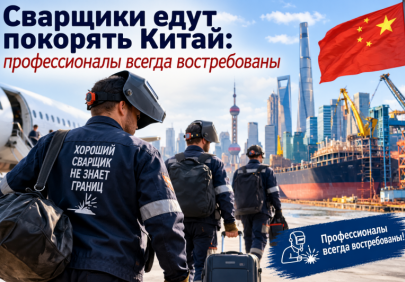 Сварщики едут покорять Китай: профессионалы всегда востребованы