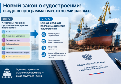 Новый закон о судостроении: сводная программа вместо «семи разных»