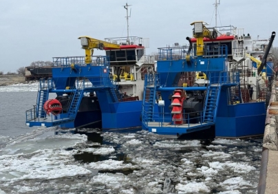 ОСК проводит швартовные испытания земснаряда для нужд Росморречфлота